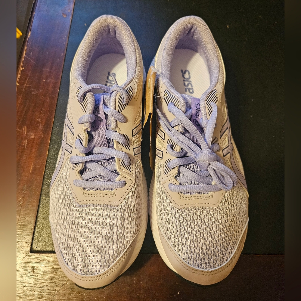 ASICS Contend 8 GS Violet/Violet Running Shoes 1014A259 Youth Size 5 NEW IN BOX